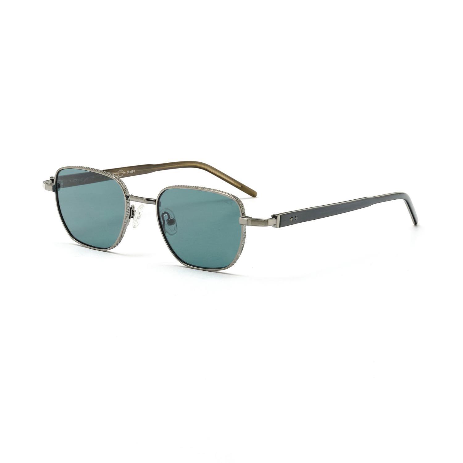 Kilian Ferro C4 50 Unisex Geometrik Gri Metal Güneş Gözlüğü