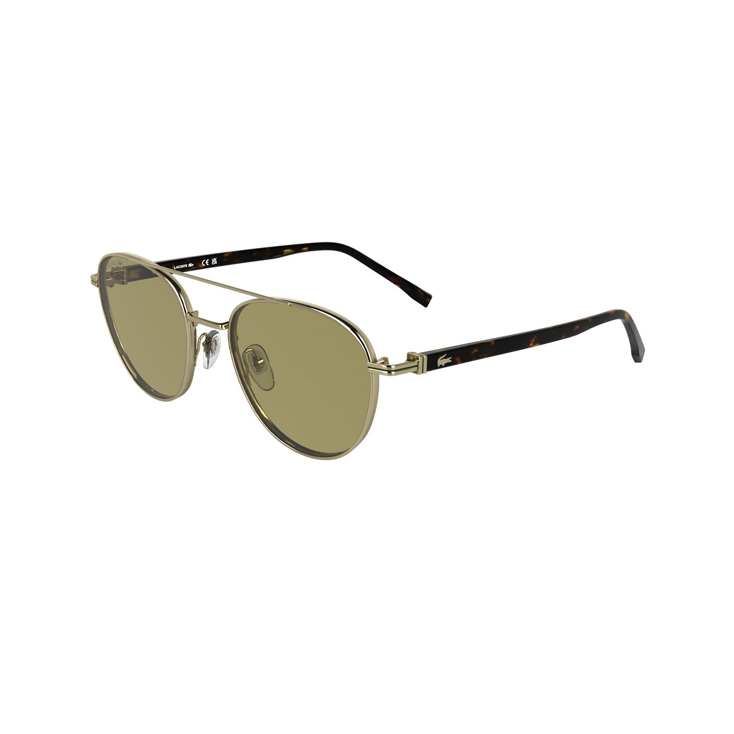 Lacoste L 271S 714 54 Unisex Oval Gold Metal Güneş Gözlüğü