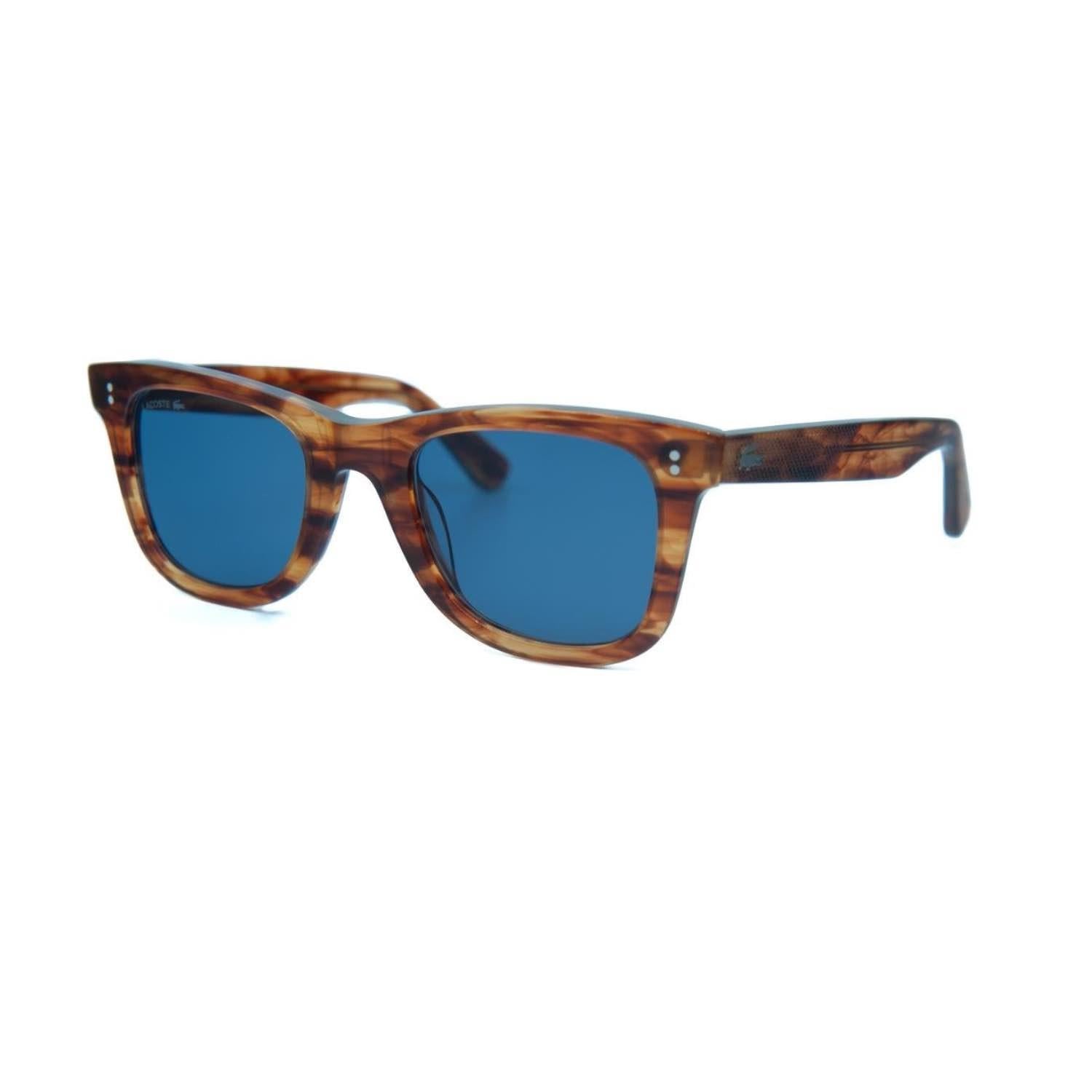Lacoste L 6036S 214 50 Unisex Oval Kırçıllı Kahve Kemik Güneş Gözlüğü