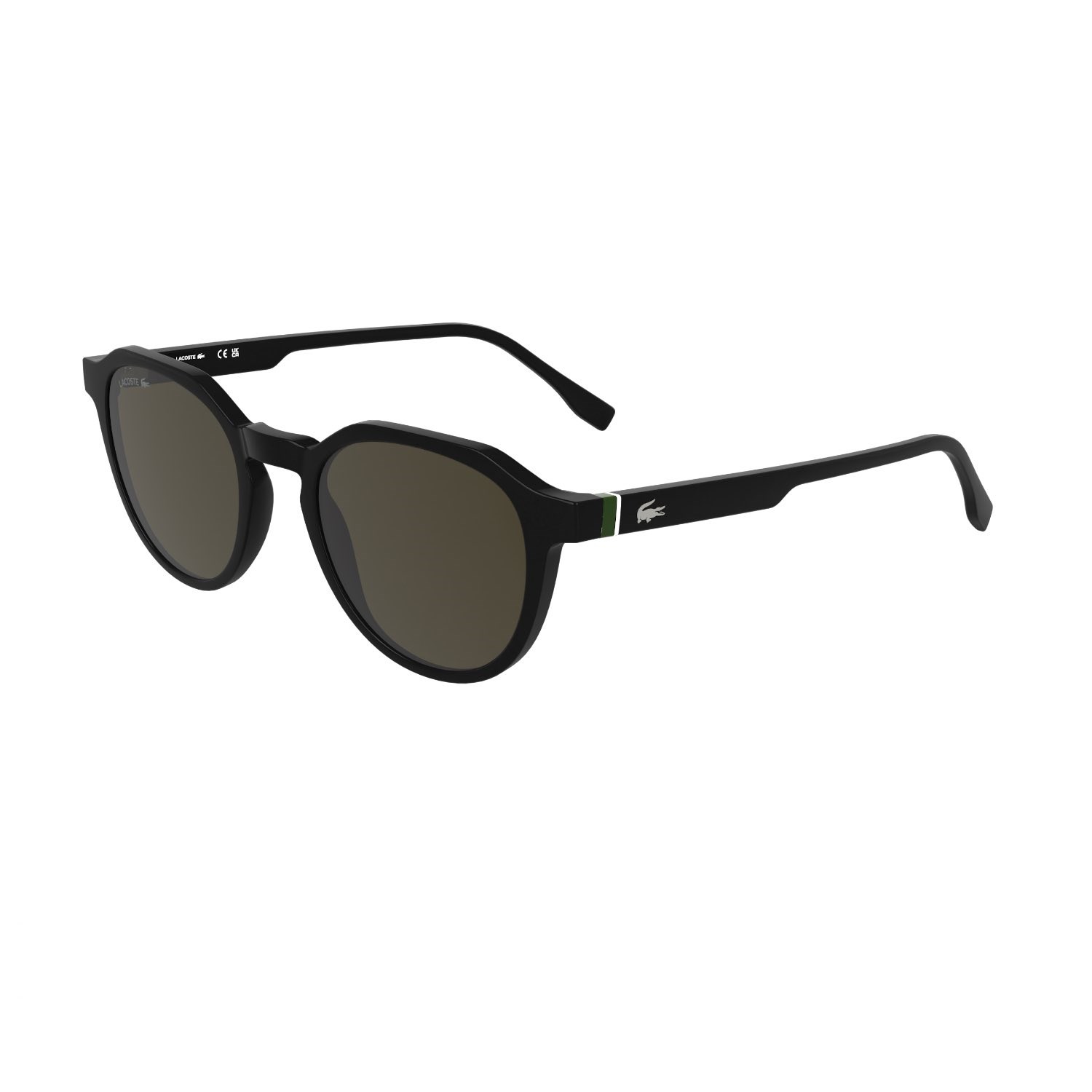 Lacoste L 6052S 001 51 Unisex Oval Siyah Kemik Güneş Gözlüğü