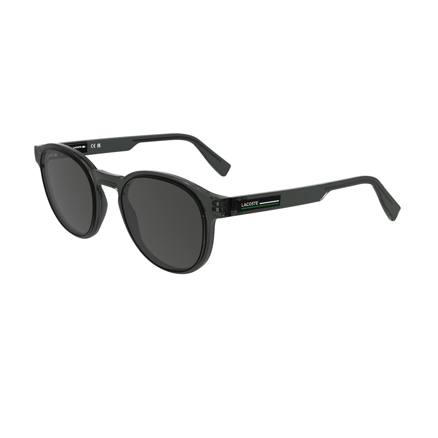 Lacoste L 6055S 035 51 Unisex Oval Gri Kemik Güneş Gözlüğü