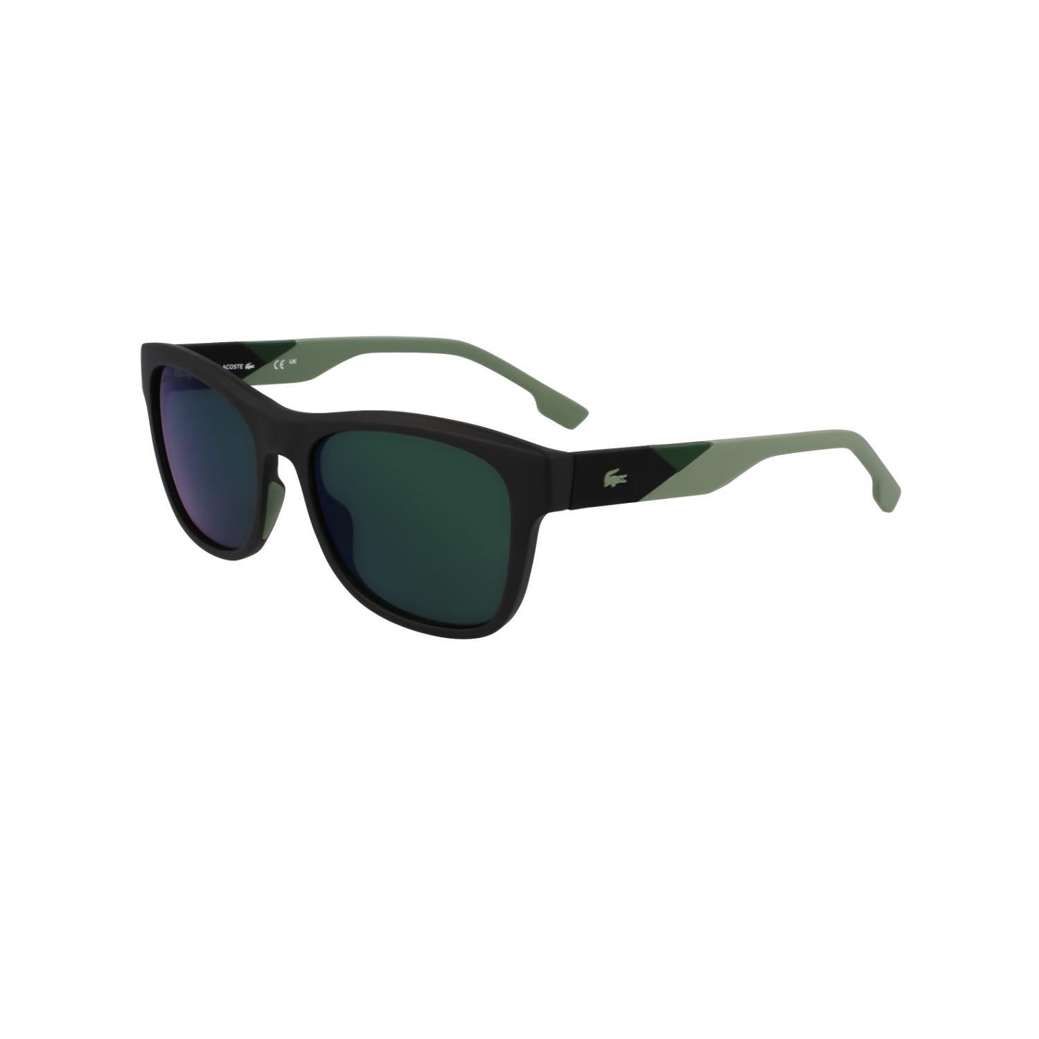 Lacoste L6043S 002 56 Erkek Kare Siyah Kemik Güneş Gözlüğü