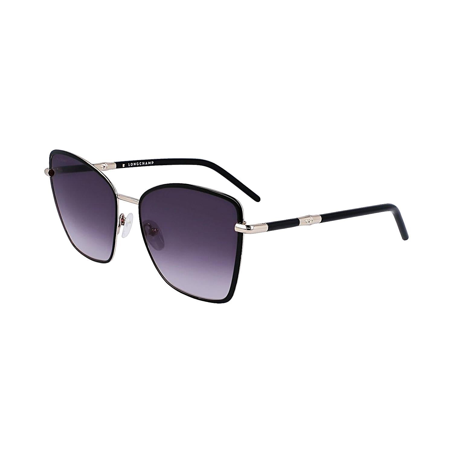 Longchamp LO167S-009 58 Kadın Cat Eye Siyah Metal Güneş Gözlüğü