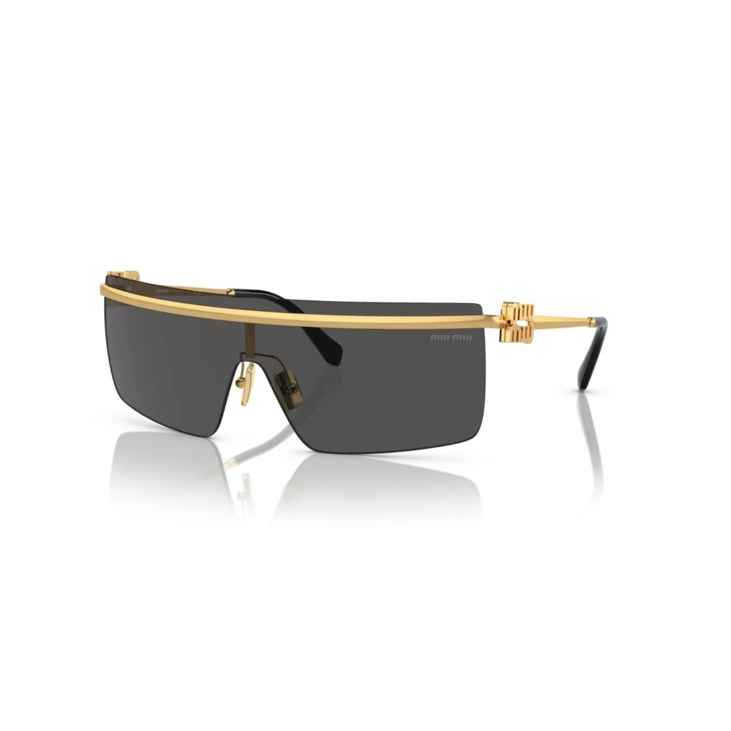 Miu Miu 50Zs 5AK5S0 42 Kadın Geometrik Gold Metal Güneş Gözlüğü