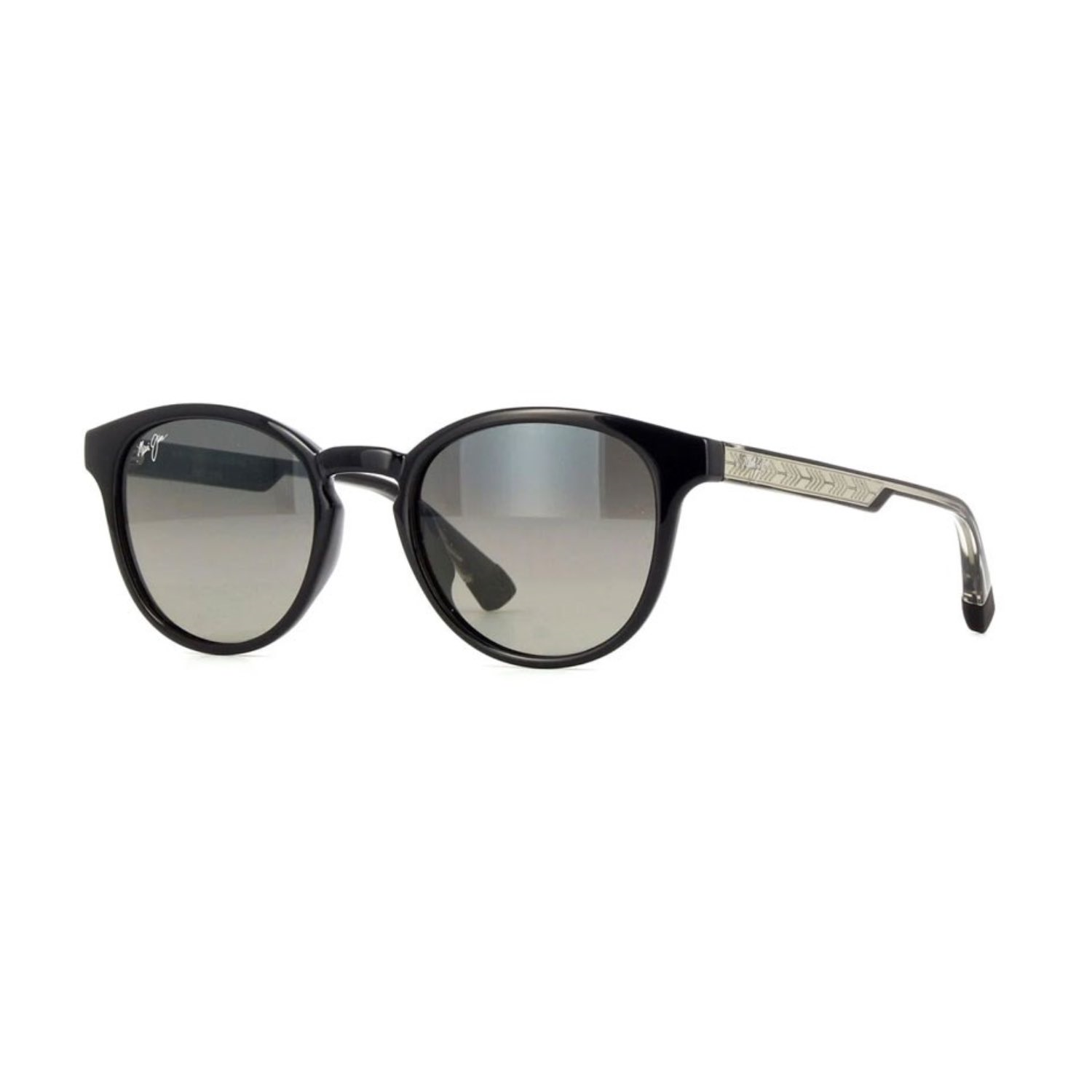 MJ0636S 00114 50 Unisex Polarize Degrade Siyah Oval Kemik Güneş Gözlüğü