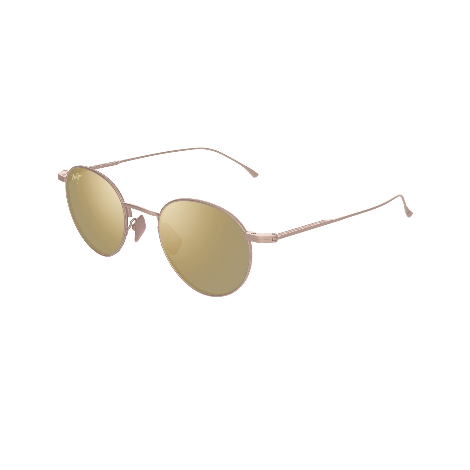 MJ0691S 00301 48 Unisex Oval Polarize Aynalı Gold Metal Güneş Gözlüğü