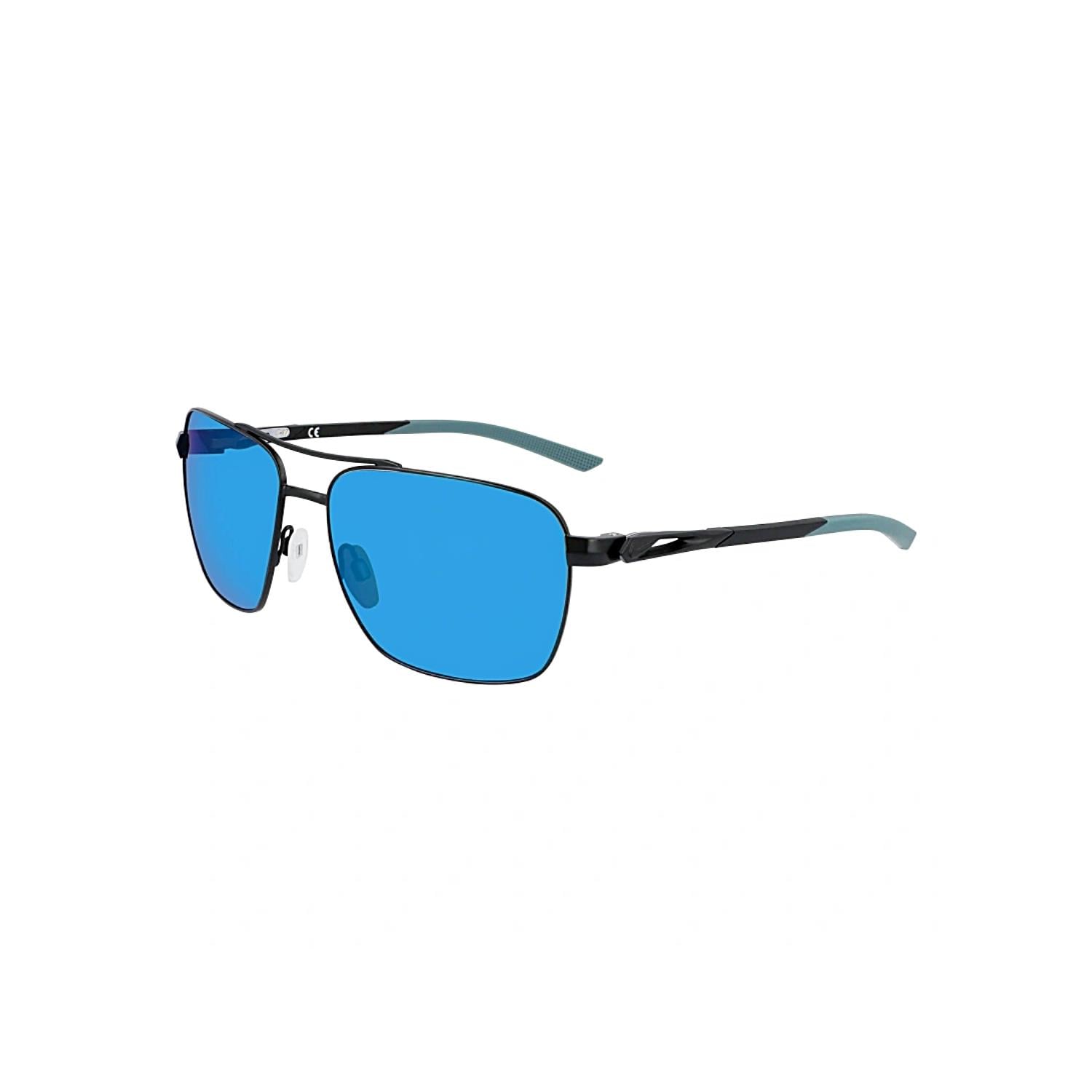 Nike Club Premier P DQ 0920 011 58 Polarize Erkek Dikdörtgen Mat Siyah Metal Güneş Gözlüğü