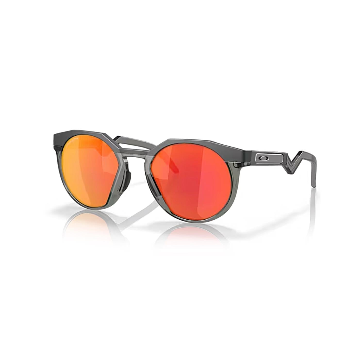 Oakley 0OO9242 924202 52 Hstn Outdoor Aynalı Yuvarlak Mat Karbon Güneş Gözlüğü