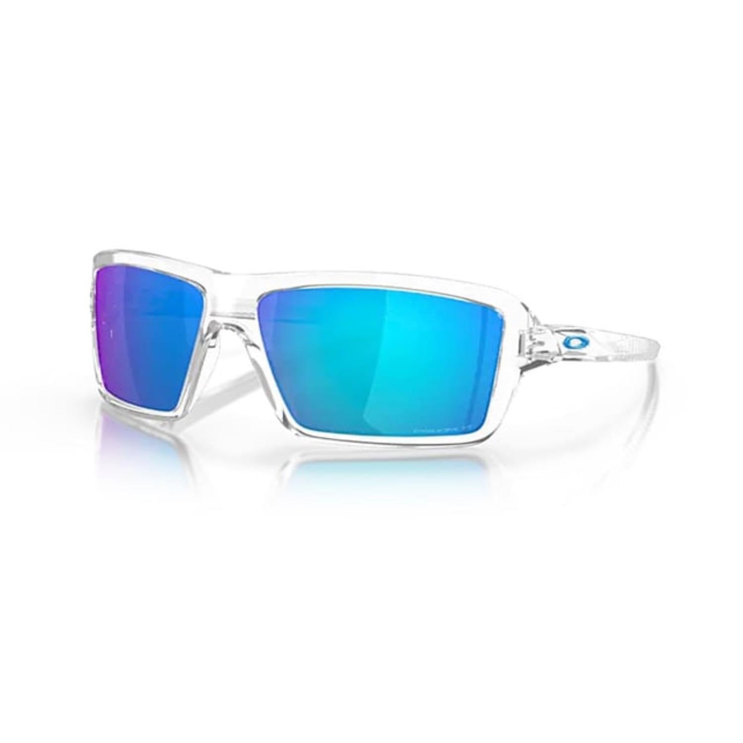 Oakley 9129 912905 63 Cables Outdoor Polarize Aynalı Dikdörtgen Şeffaf Güneş Gözlüğü 