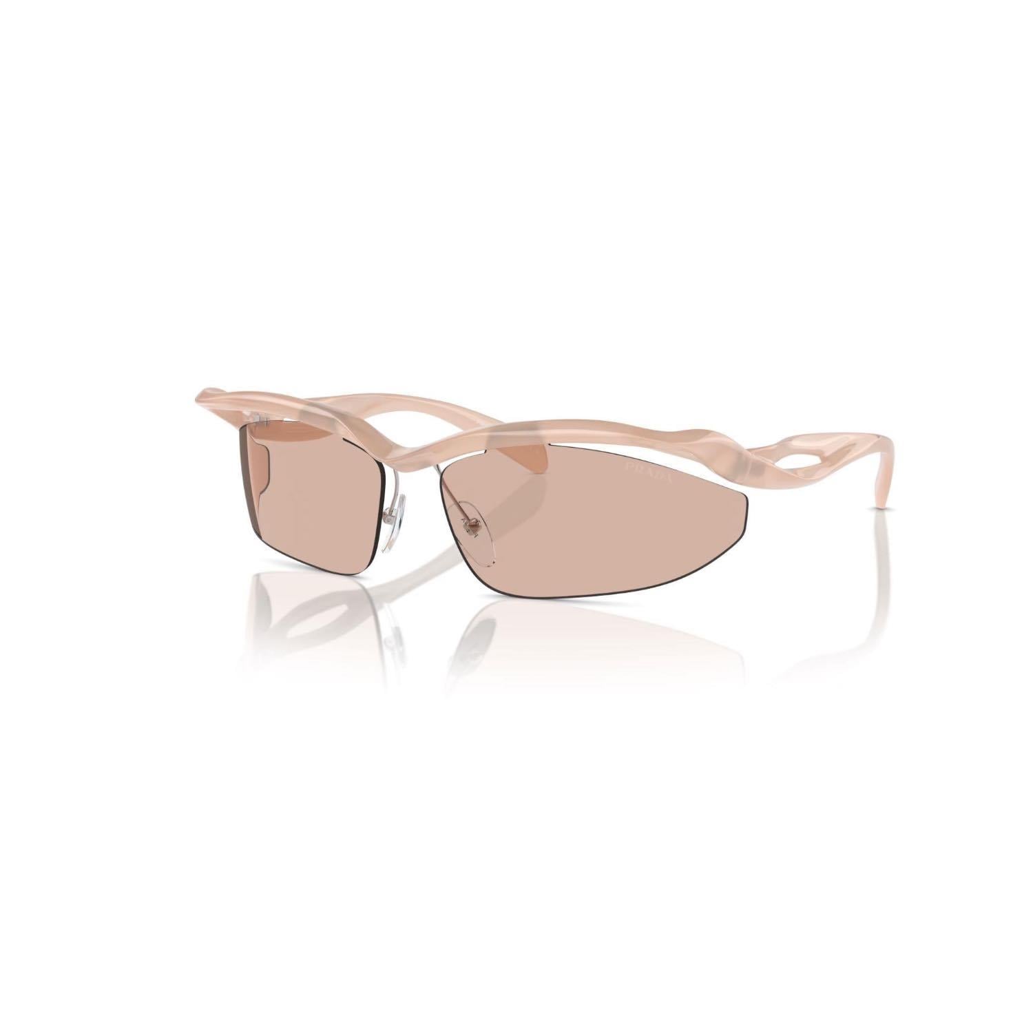 Prada PR A25S 12S4I2 71 Kadın Cat Eye Pembe Çerçevesiz Güneş Gözlüğü
