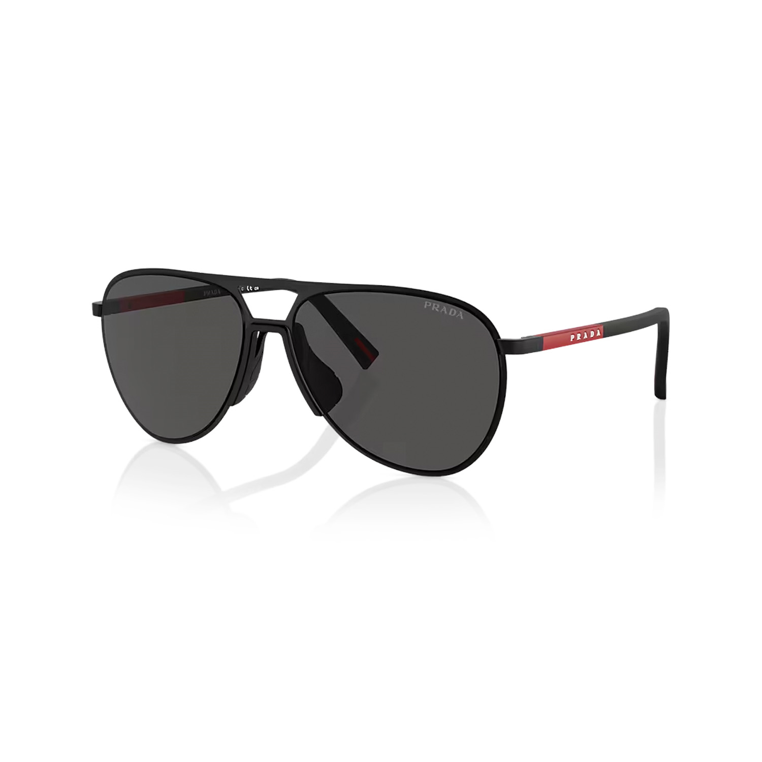 Prada PS 53ZS 1BO06F 59 Linea Rossa Erkek Damla Siyah Metal Güneş Gözlüğü