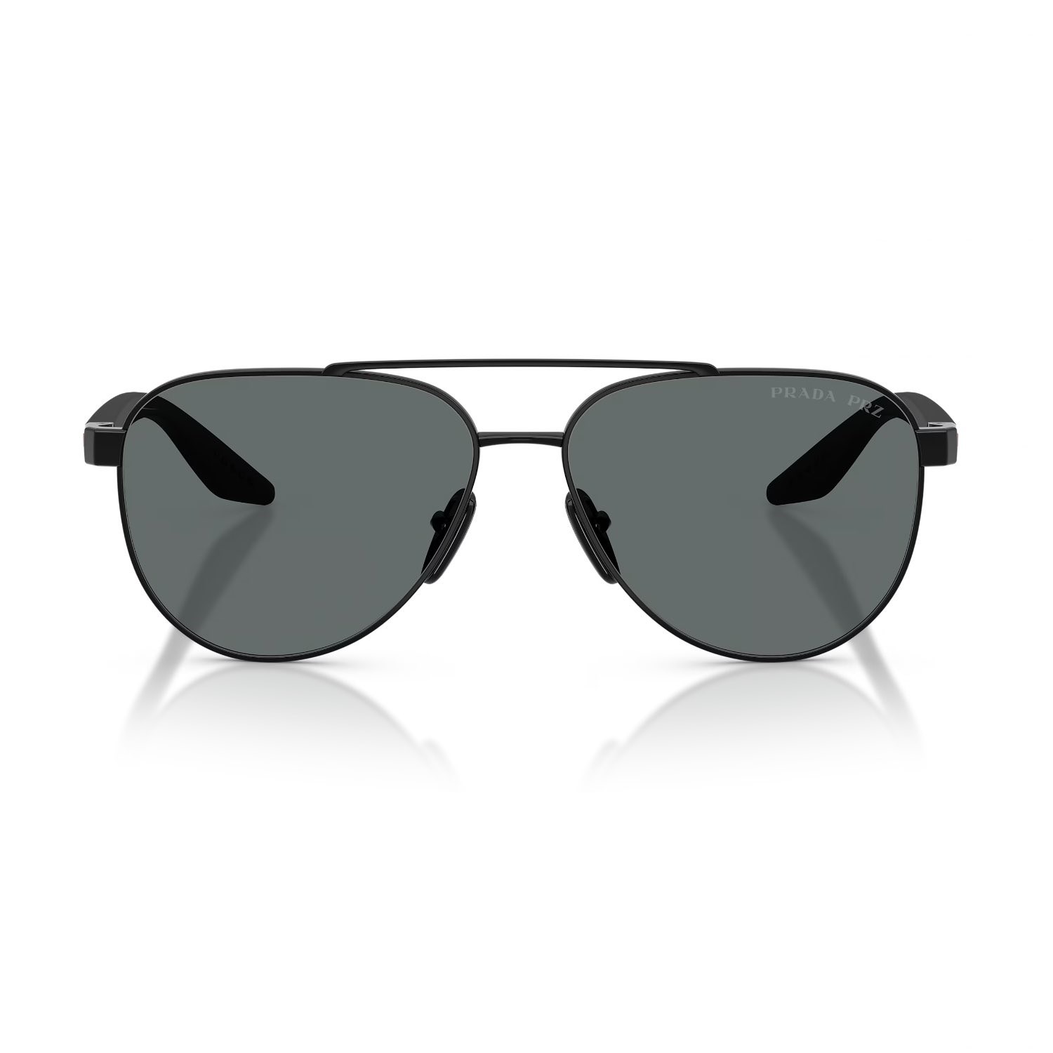 Prada PS A52S 1AB5Z1 58 Linea Rossa Erkek Polarize Pilot Siy