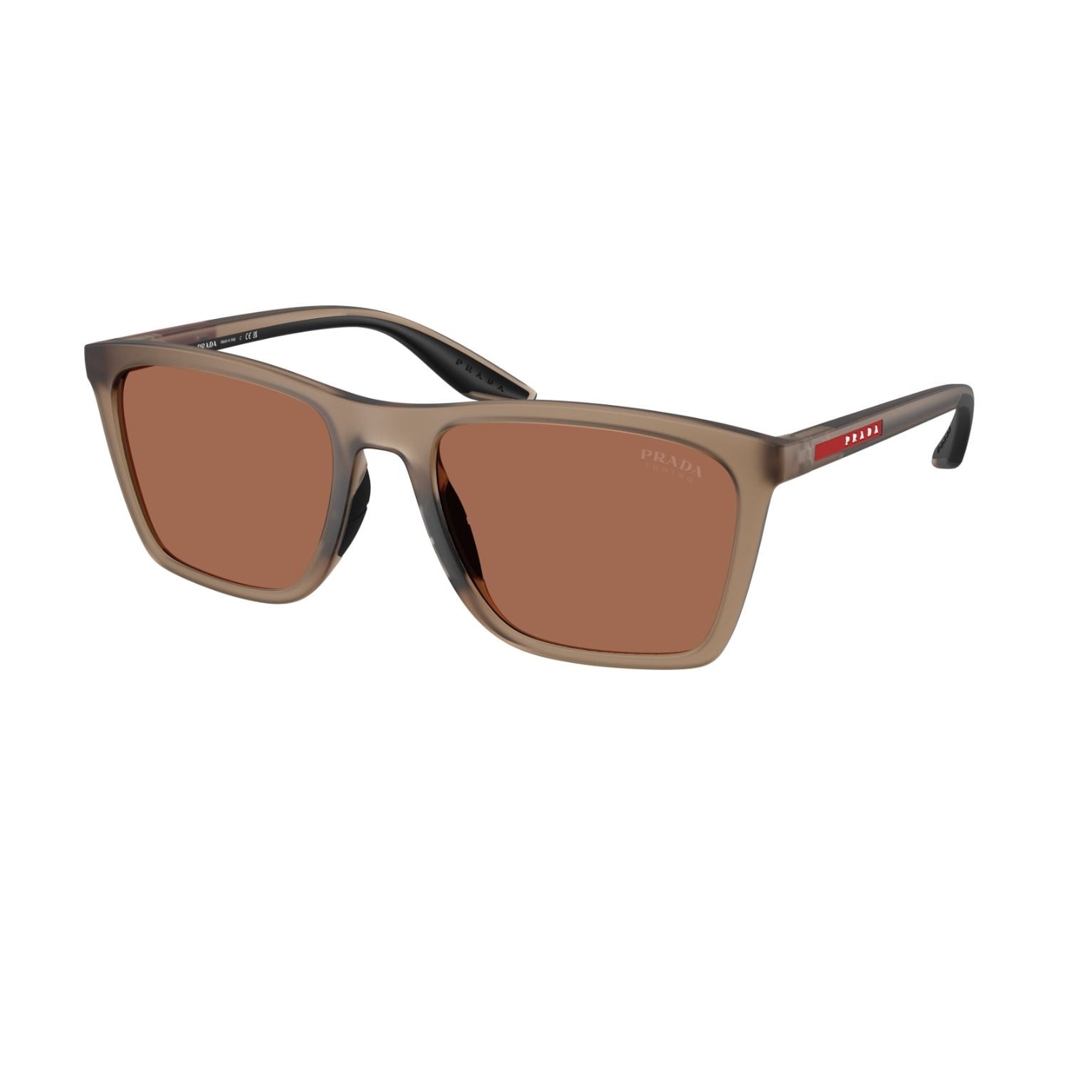 Prada PS B08S 29F50A 56 Linea Rossa Erkek Kare Kahverengi Kemik Güneş Gözlüğü