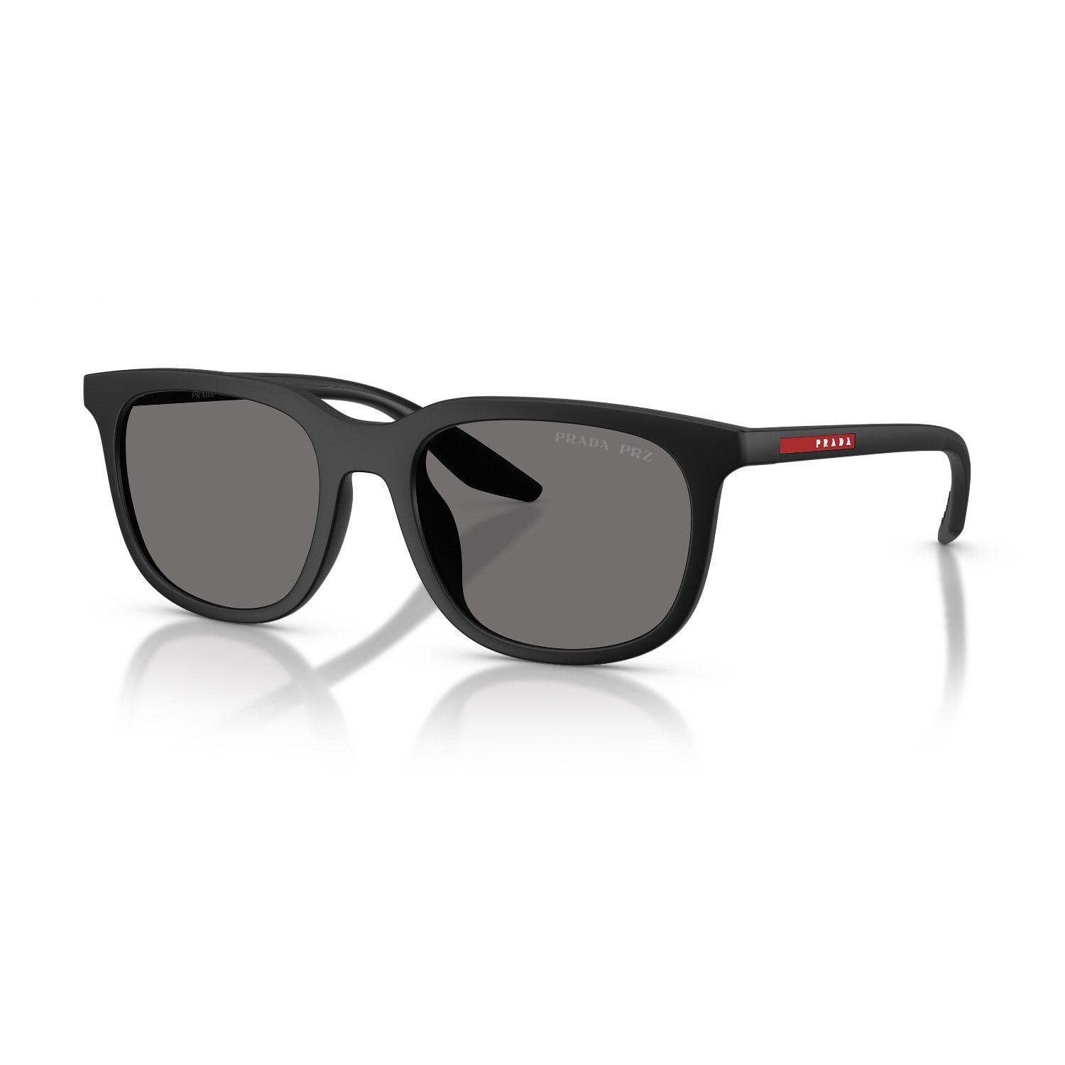 Prada PS B09SU 1BO02G 54 Linea Rossa Unisex Polarize Oval Siyah Kemik Güneş Gözlüğü