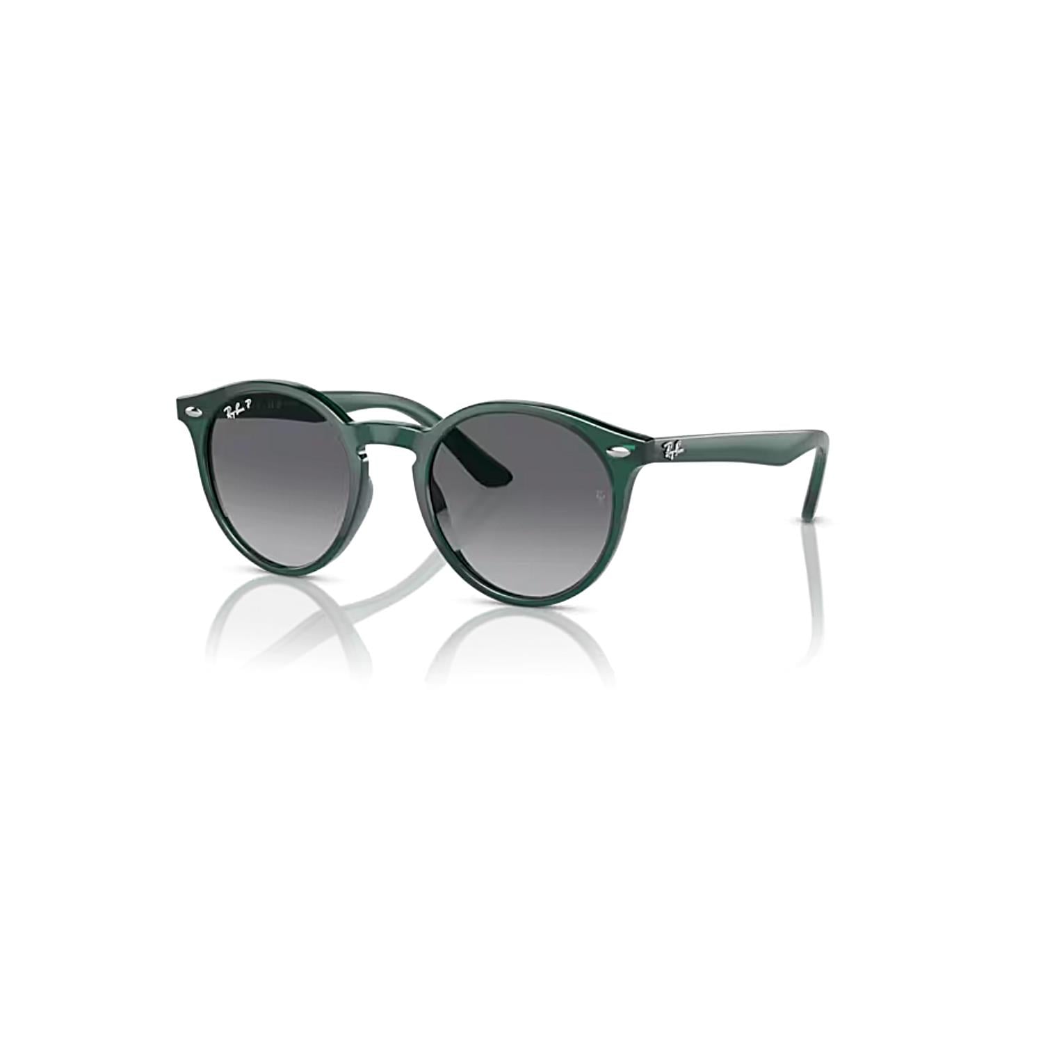 Ray-Ban Junior RJ 9064S 7130T3 44 Polarize Çocuk Oval Yeşil Kemik Güneş Gözlüğü