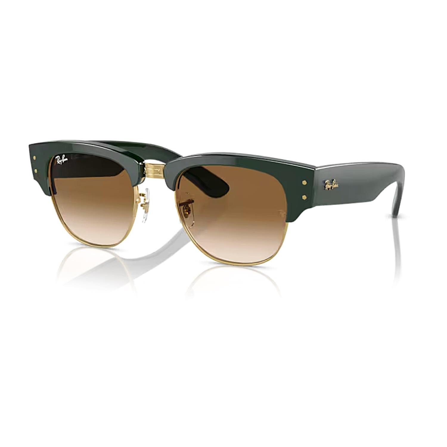 Ray Ban RB 0316S 136851 50 Mega Clubmaster Unisex Kare Yeşil Kemik Güneş Gözlüğü