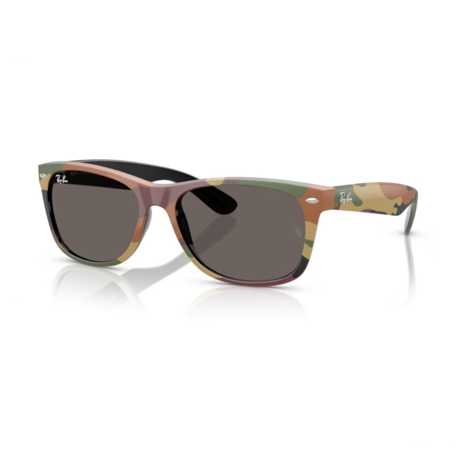 Ray-Ban RB 2132 6822B1 55 New Wayfarer Unisex Kare Çok Renkli Kemik Güneş Gözlüğü
