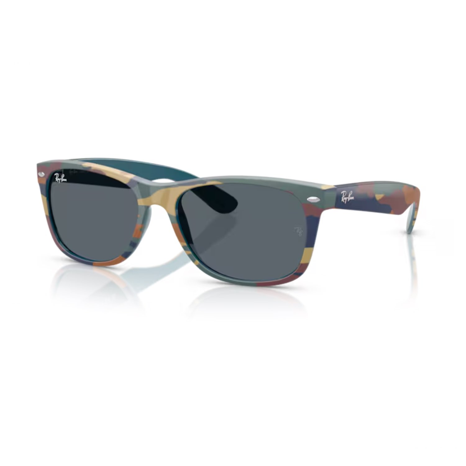 Ray-Ban RB 2132 6824R5 55 New Wayfarer Unisex Kare Çok Renkli Kemik Güneş Gözlüğü