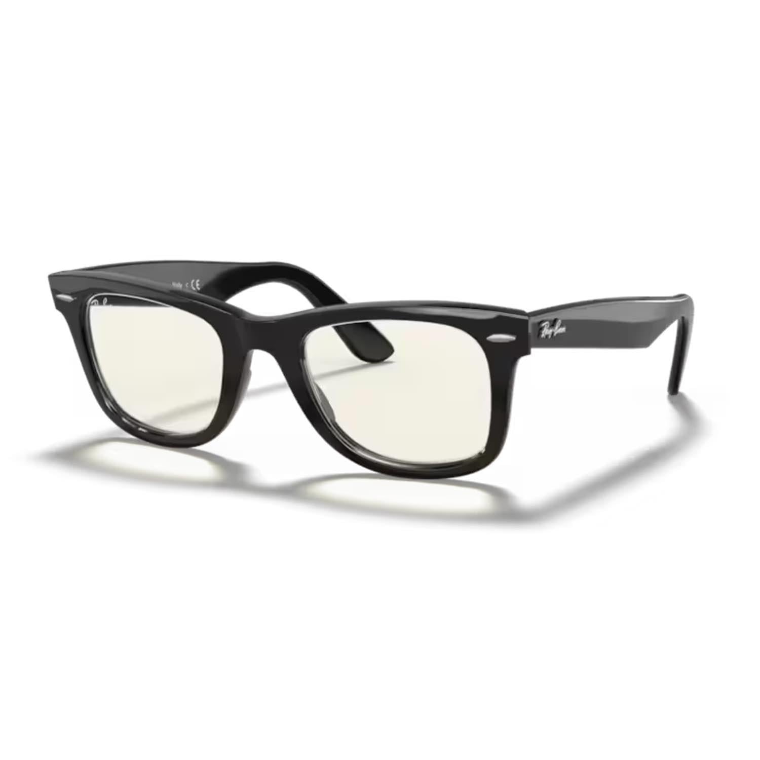 Ray-Ban RB 2140 9015F 54 Wayfarer Photochromic Unisex Kare Siyah Kemik Güneş Gözlüğü