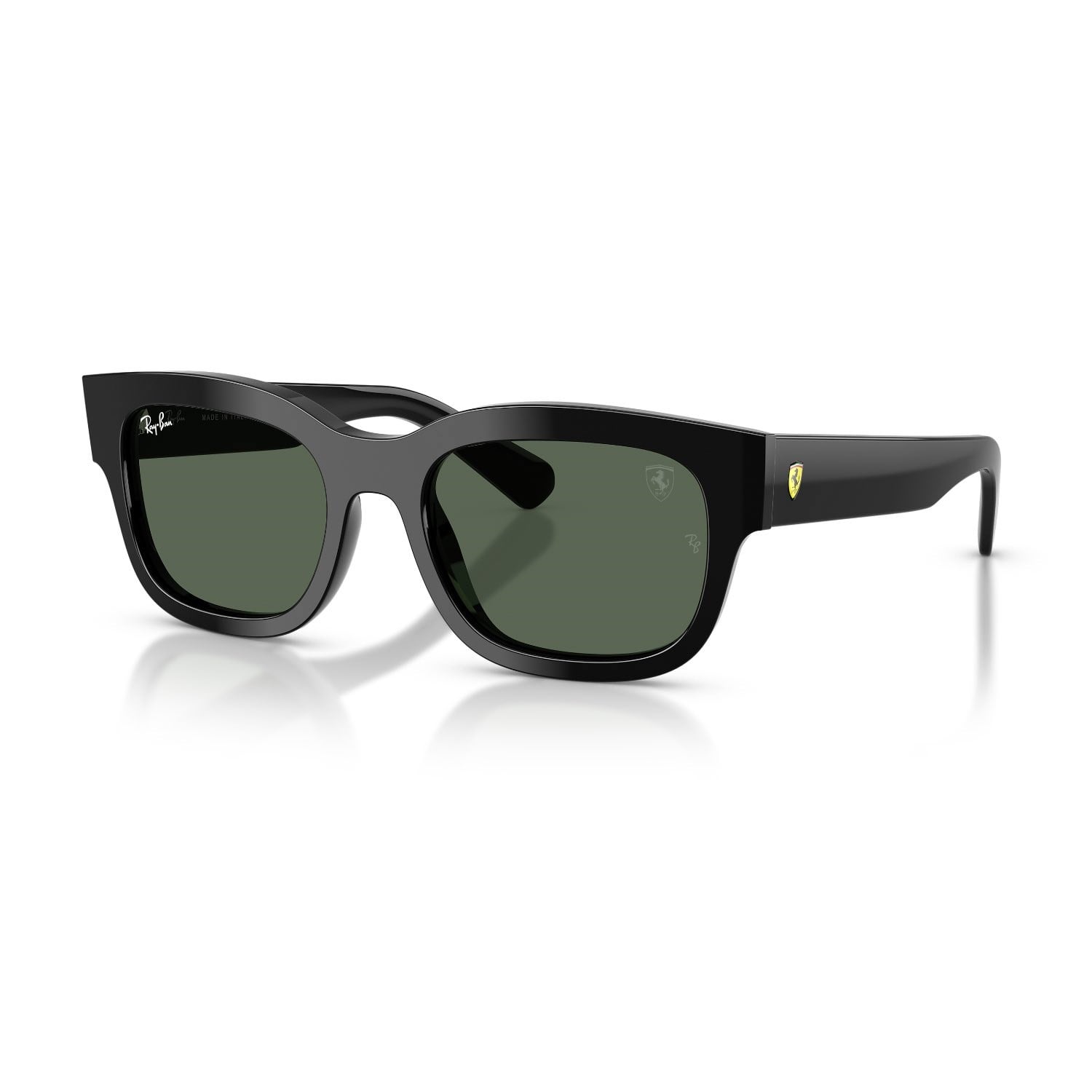 Ray-Ban RB 2228M F60171 53 Scuderia Ferrari Unisex Kare Siyah Kemik Güneş Gözlüğü