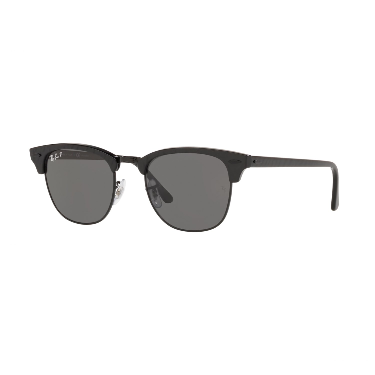Ray-Ban RB 3016 130548 51 Clubmaster Unisex Polarize Siyah Kare Kemik Güneş Gözlüğü