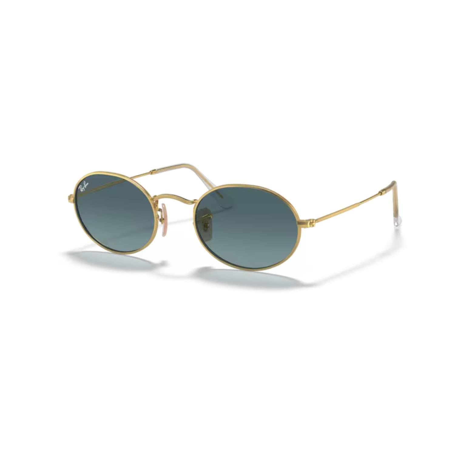 Ray-Ban RB 3547 0013M 51 Unisex Oval Gold Metal Güneş Gözlüğü