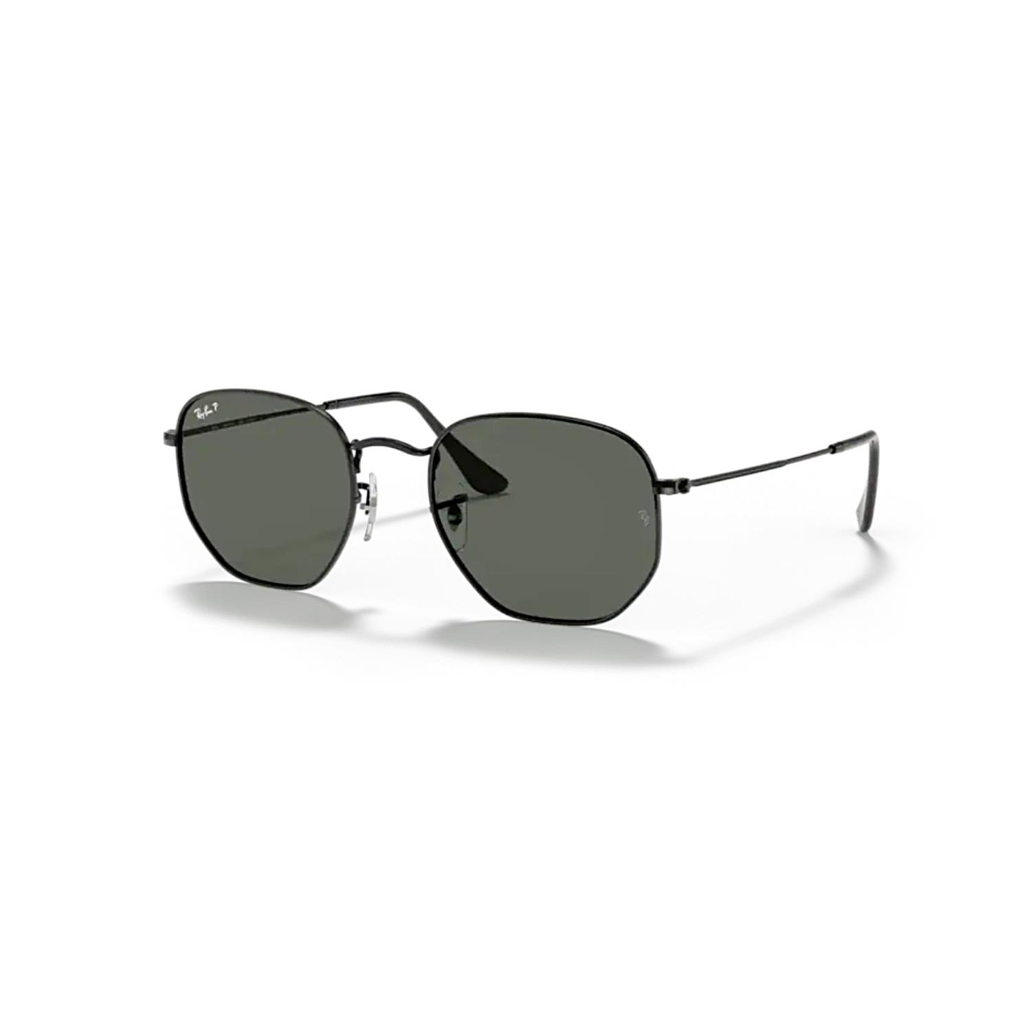 Ray-Ban RB 3548N 00258 51 Hexagonal Unisex Polarize Siyah Metal Güneş Gözlüğü