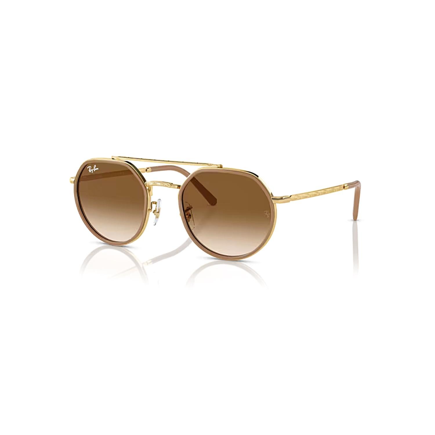 Ray-Ban RB 3765 00151 53 Unisex Geometrik Gold Metal Güneş Gözlüğü