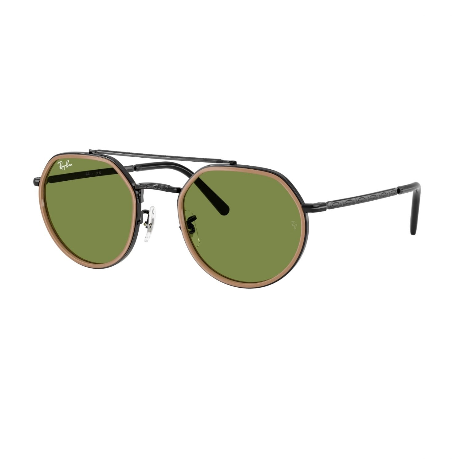Ray-Ban RB 3765 92794E 53 Unisex Geometrik Siyah Metal Güneş Gözlüğü