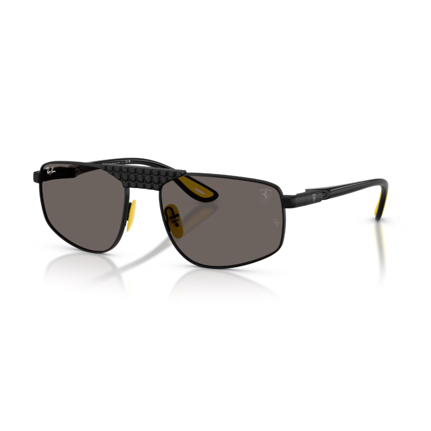 Ray-Ban RB 3776M F128B1 58 Unisex Geometrik Siyah Metal Güneş Gözlüğü
