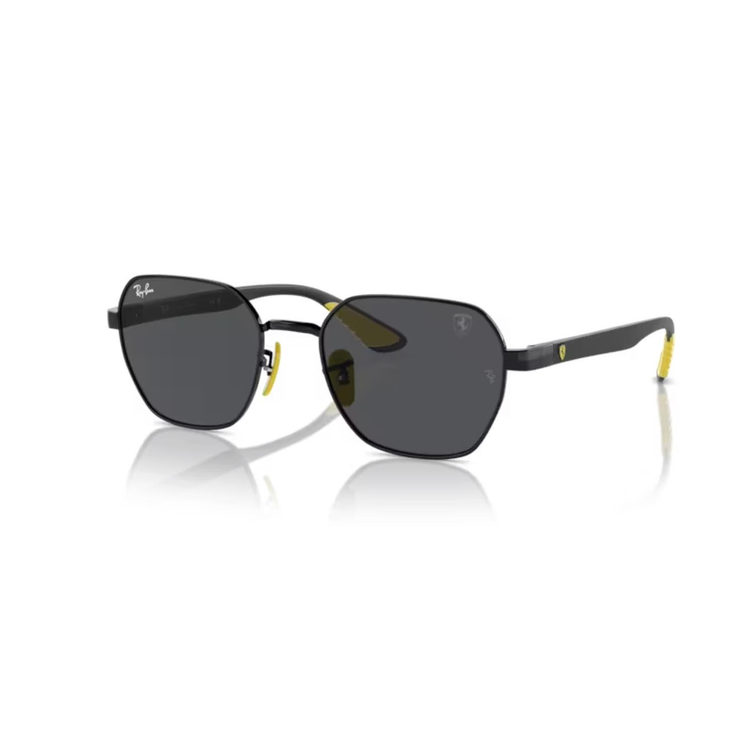 Ray-Ban RB 3794M F09487 54 Scuderia Ferrari Unisex Geometrik Siyah Metal Güneş Gözlüğü