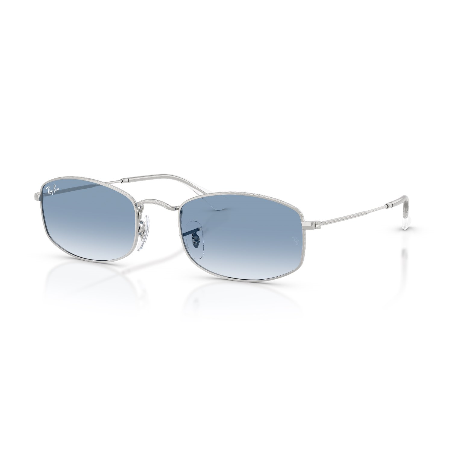 Ray-Ban RB 3832 0033F 55 Unisex Geometrik Degrade Gümüş Metal Güneş Gözlüğü