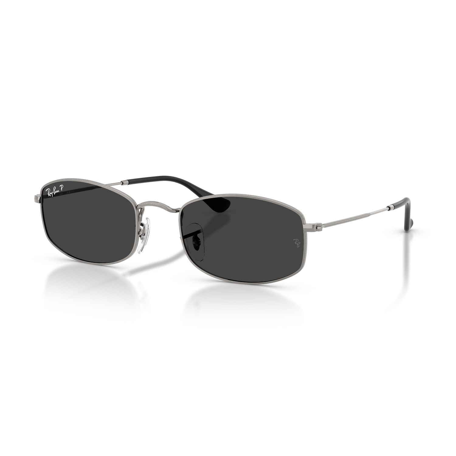 Ray-Ban RB 3832 00448 55 Unisex Polarize Geometrik Gri Metal Güneş Gözlüğü
