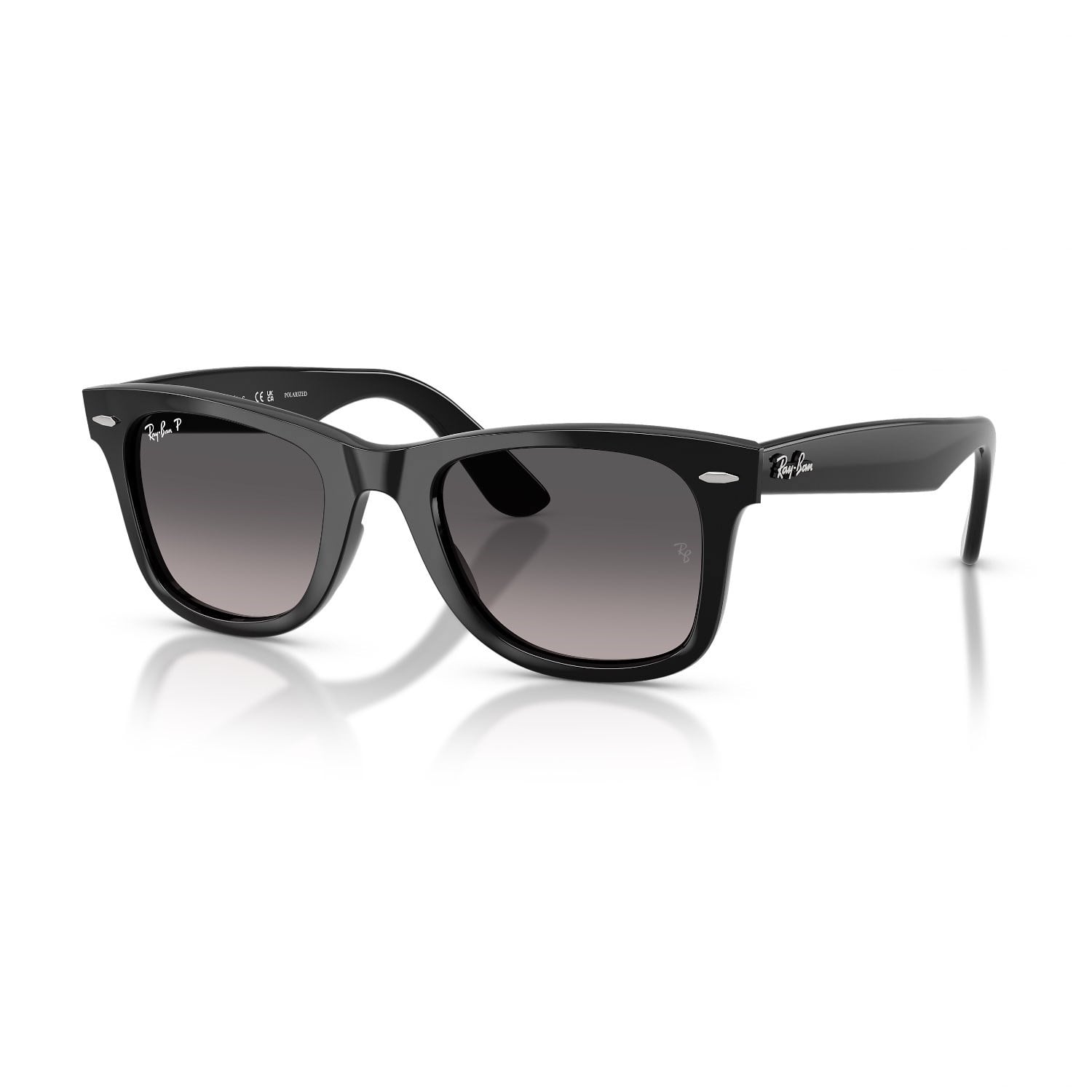 Ray-Ban RB 4340 601M3 50 Wayfarer Unisex Polarize Kare Siyah Kemik Güneş Gözlüğü