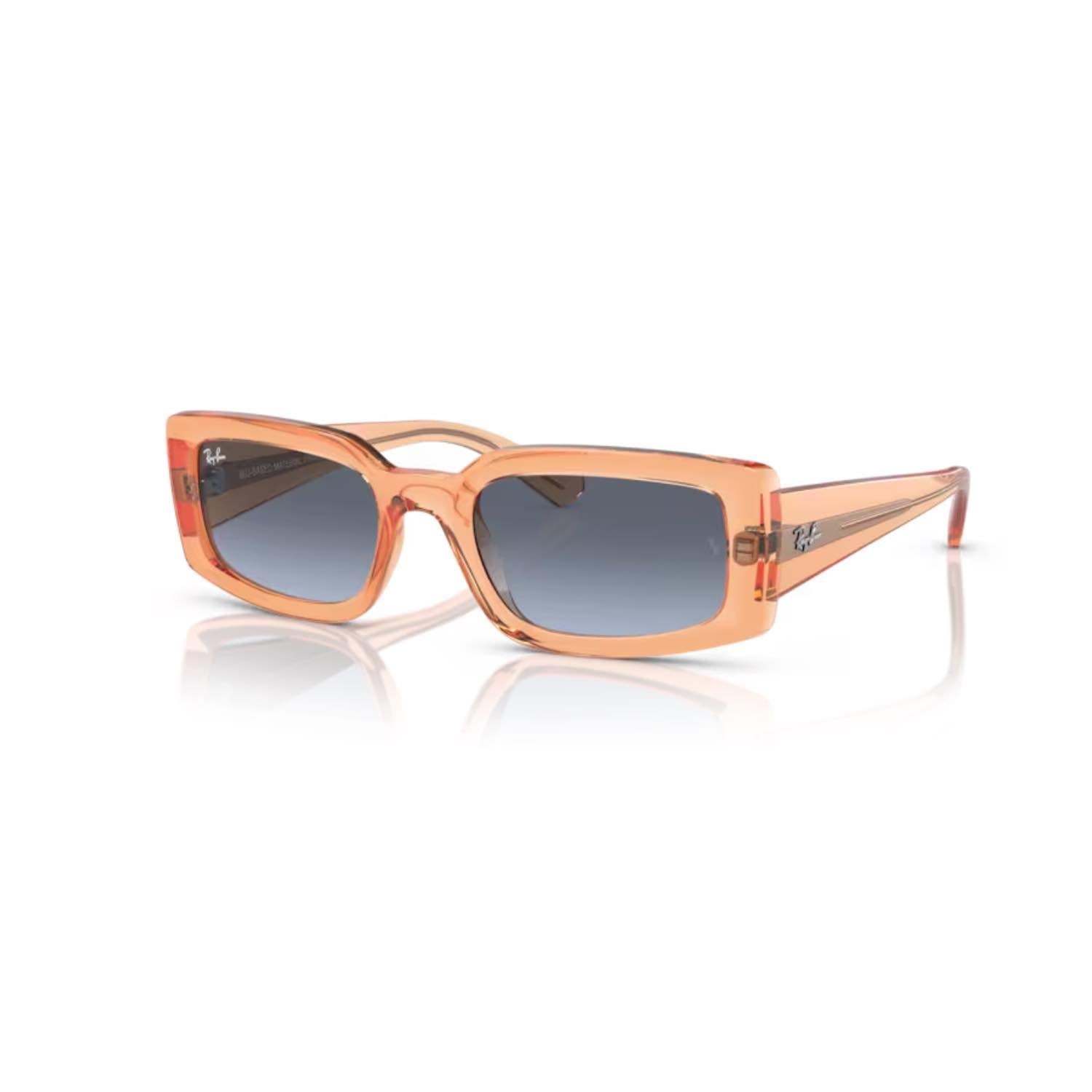 Ray-Ban RB 4395 66868F 54 Unisex Şeffaf Turuncu Kemik Güneş Gözlüğü