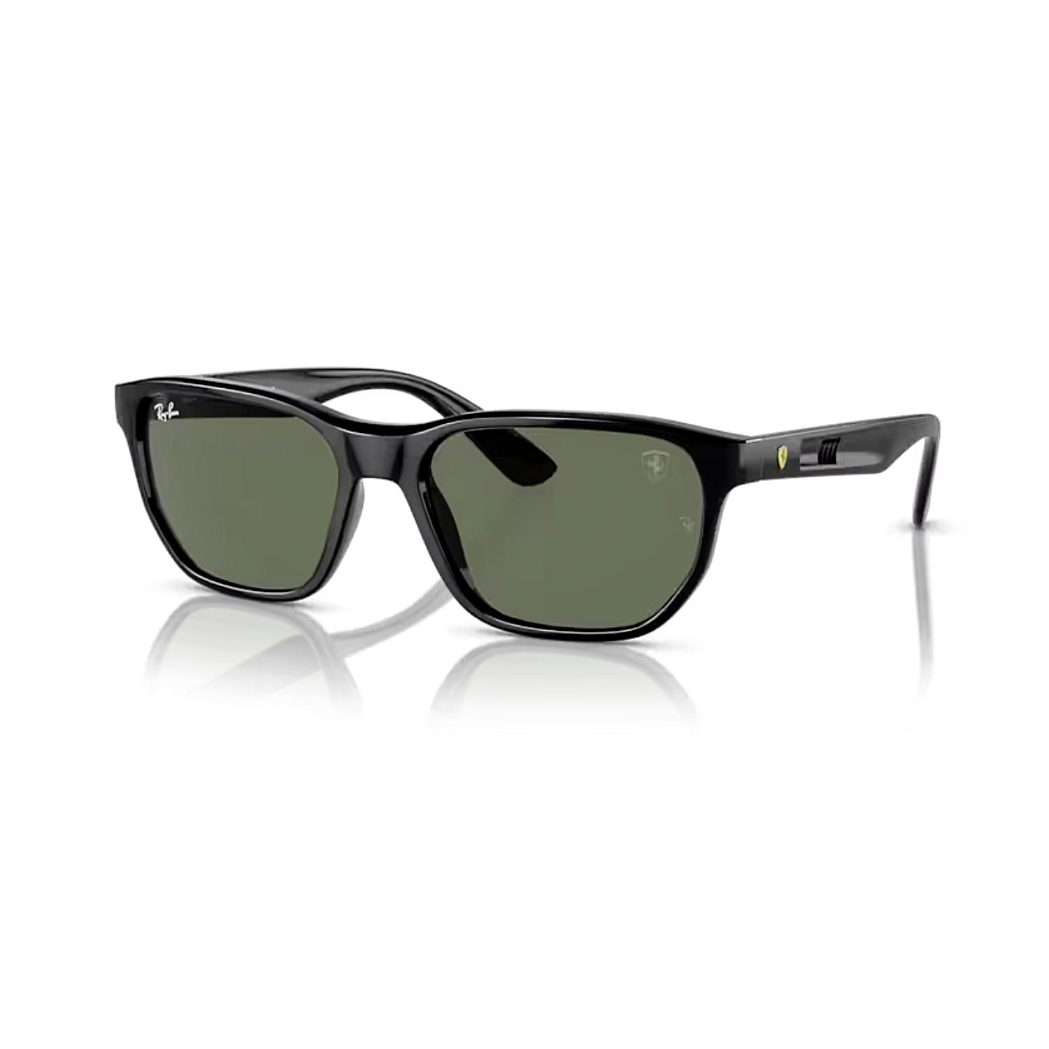 Ray-Ban RB 4404M F68371 57 Scuderia Ferrari Erkek Siyah Kemik Güneş Gözlüğü