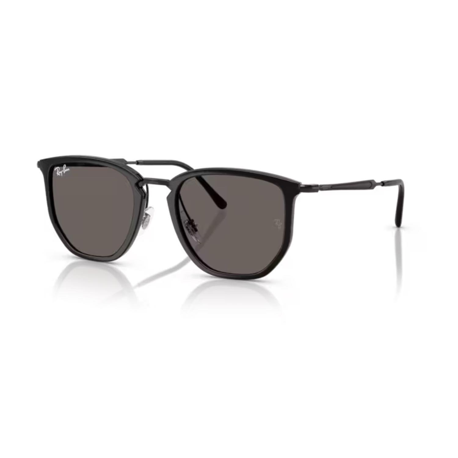 Ray-Ban RB 4451 601B1 53 Unisex Geometrik Siyah Kombine Güneş Gözlüğü
