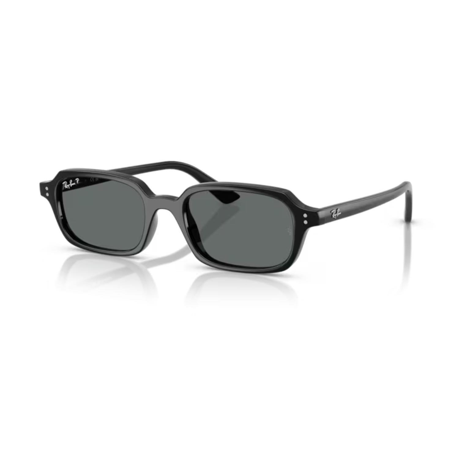 Ray-Ban RB 4455 667781 52 Polarize Zuri Unisex Yastık Siyah Kemik Güneş Gözlüğü