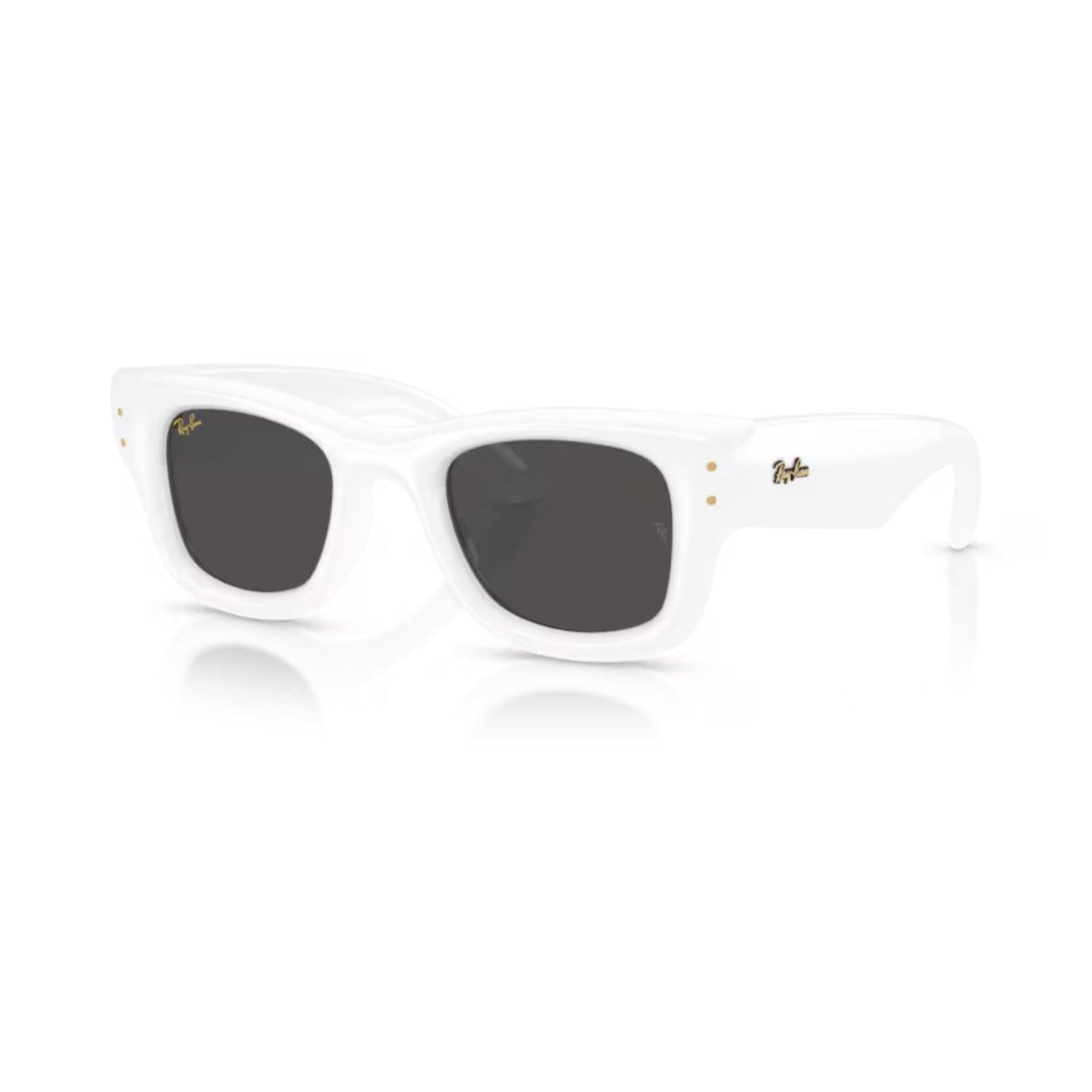Ray-Ban RB 4940 67187 50 Wayfarer puffer Unisex Kare Beyaz Kemik Güneş Gözlüğü