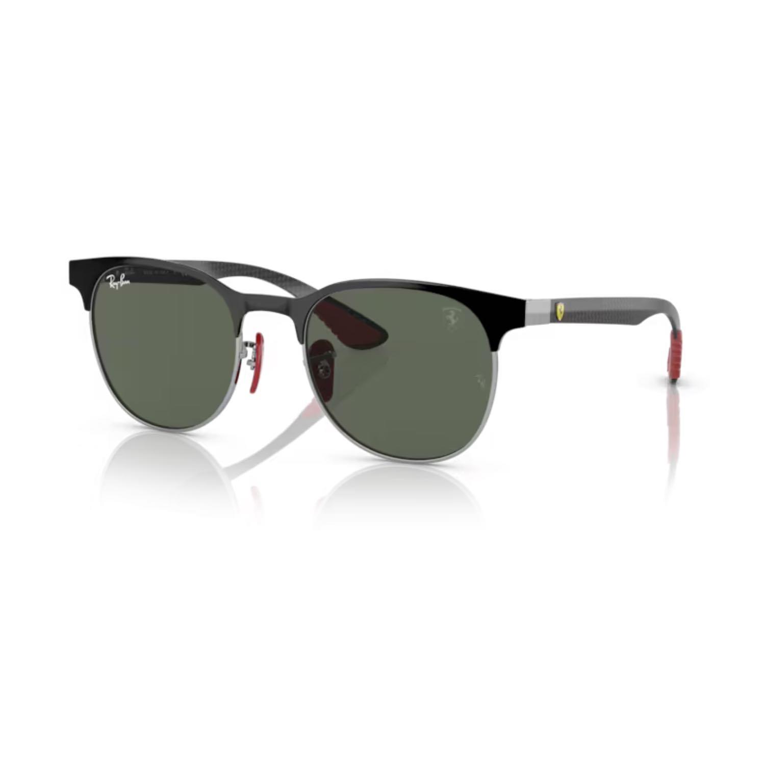 Ray-Ban Rb 8327M F06071 53 Unisex Oval Siyah Metal Güneş Gözlüğü