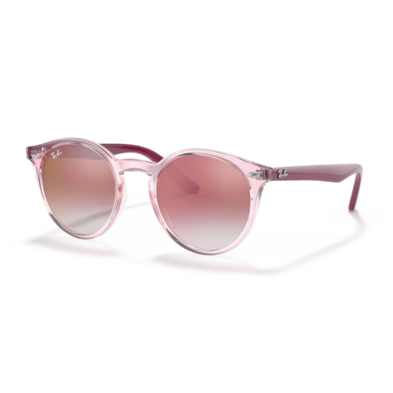 Ray-Ban RJ 9064S 7052V0 44 Çocuk Oval Şeffaf Pembe Kemik Güneş Gözlüğü