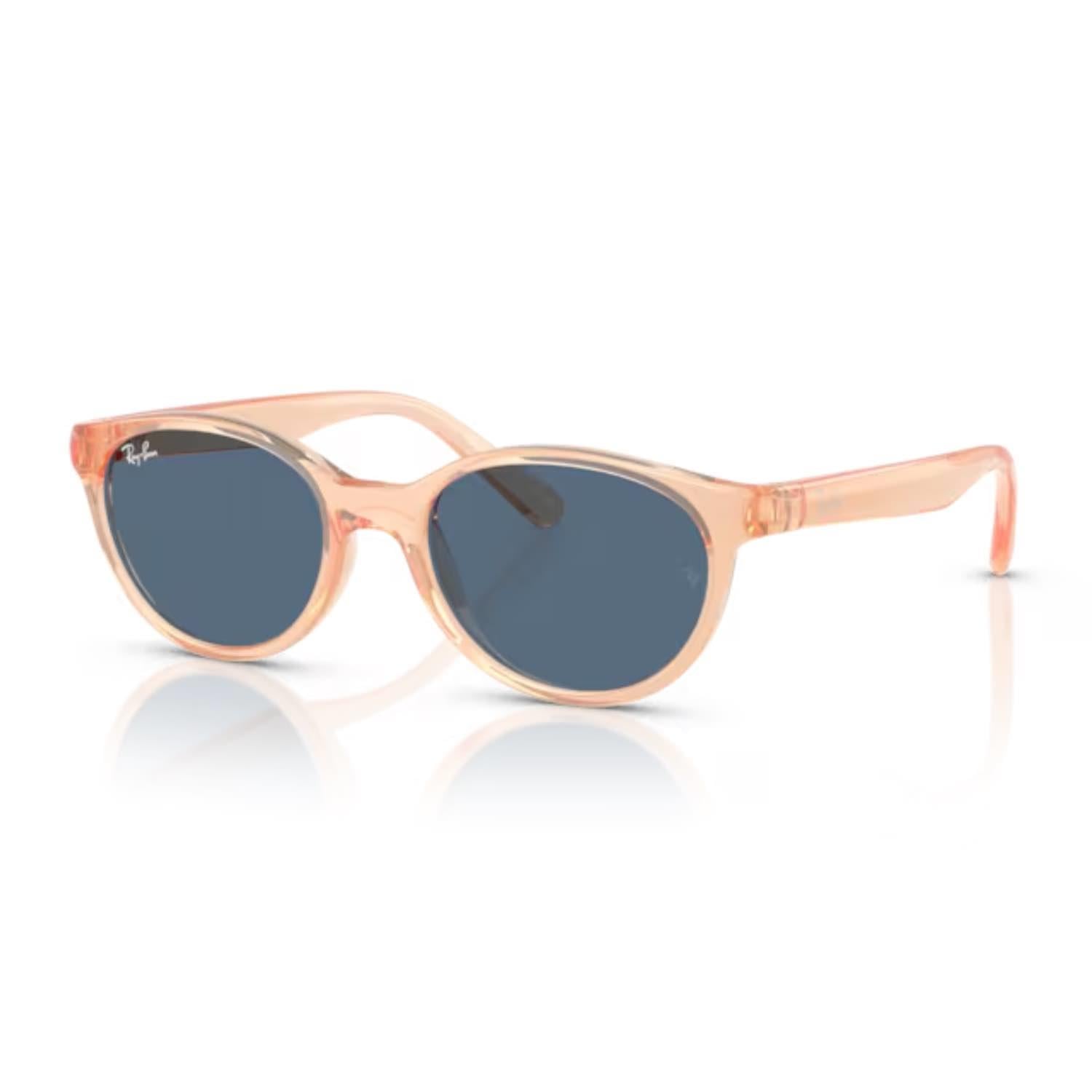 Ray-Ban RJ 9080S 717080 45 Çocuk Oval Şeffaf Turuncu Kemik Güneş Gözlüğü