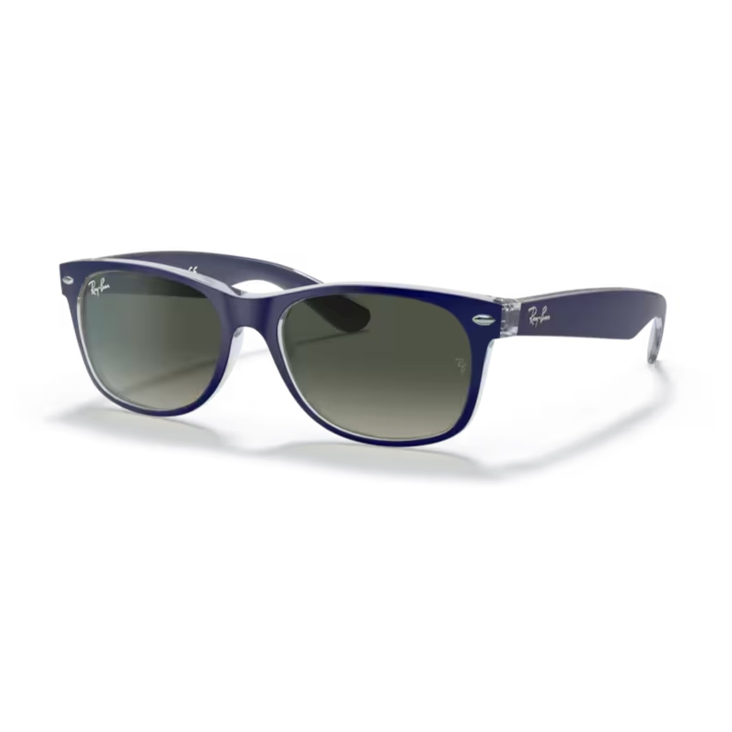 RB 2132 605371 55 New Wayfarer Unisex Kare Mavi Kemik Güneş Gözlüğü