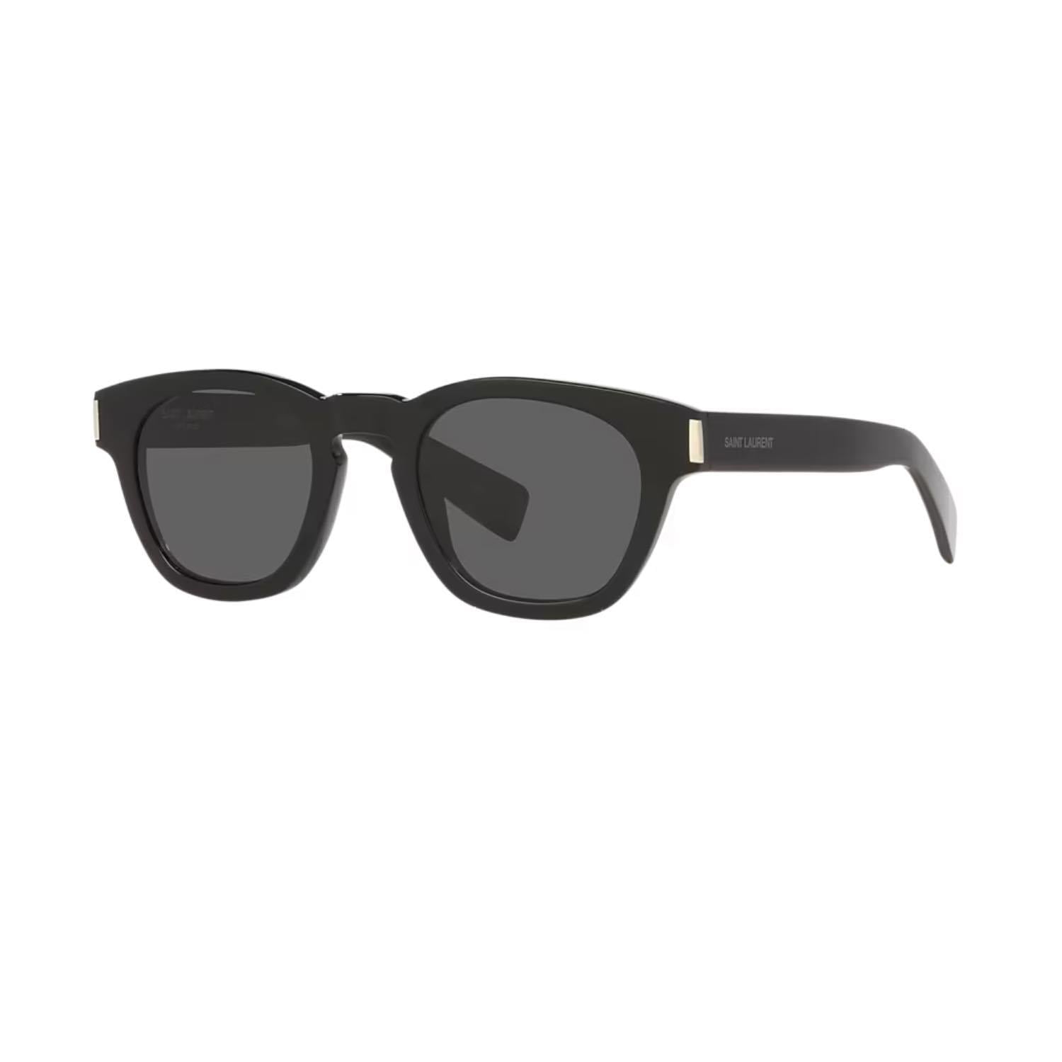 Saint Laurent SL 746 001 48 Unisex Yuvarlak Siyah Kemik Güneş Gözlüğü