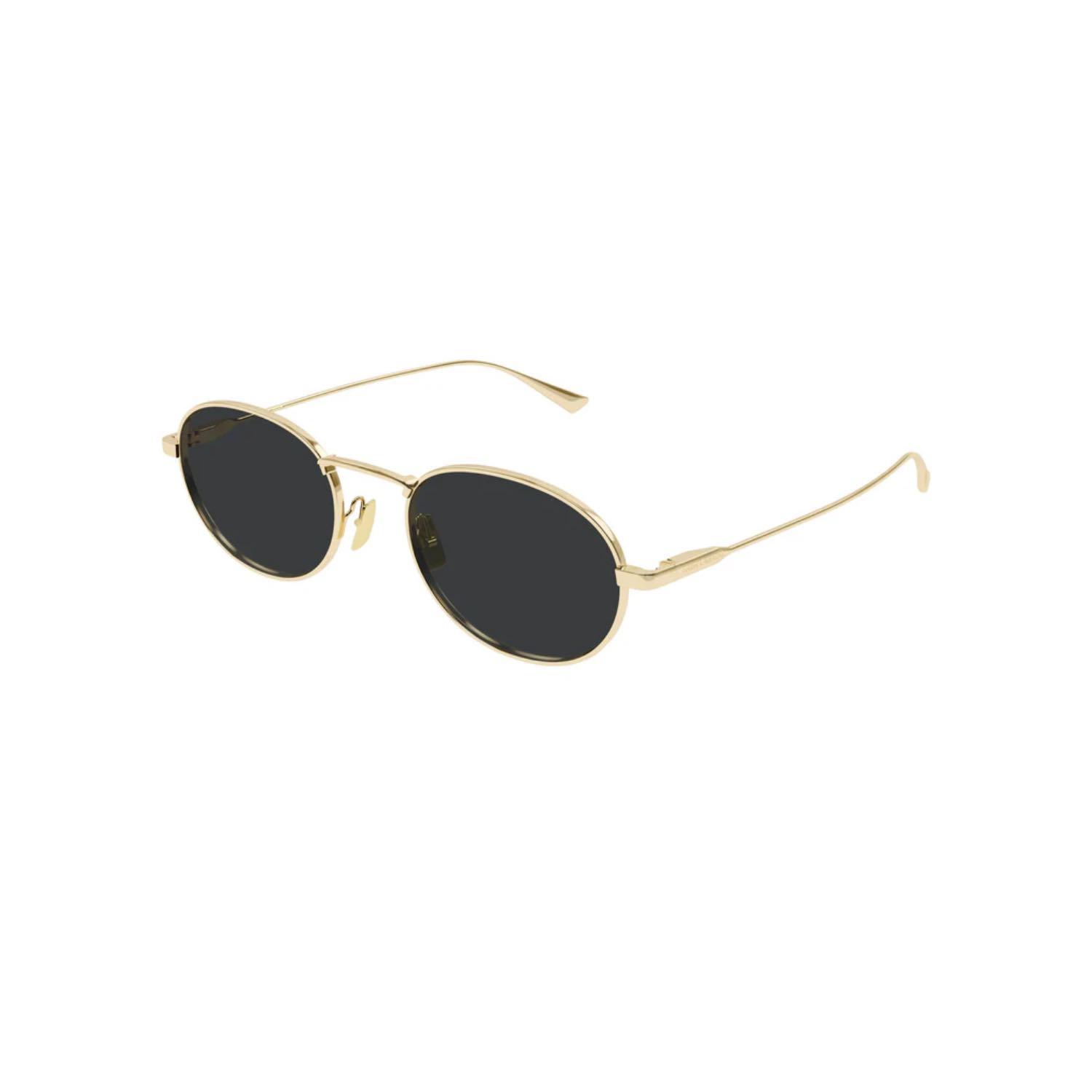 【最終価格】SAINT LAURENT PARIS 15aw L00 44 Saint Laurent SL 799 003 52 Kadın Oval Gold Metal Güneş Gözl