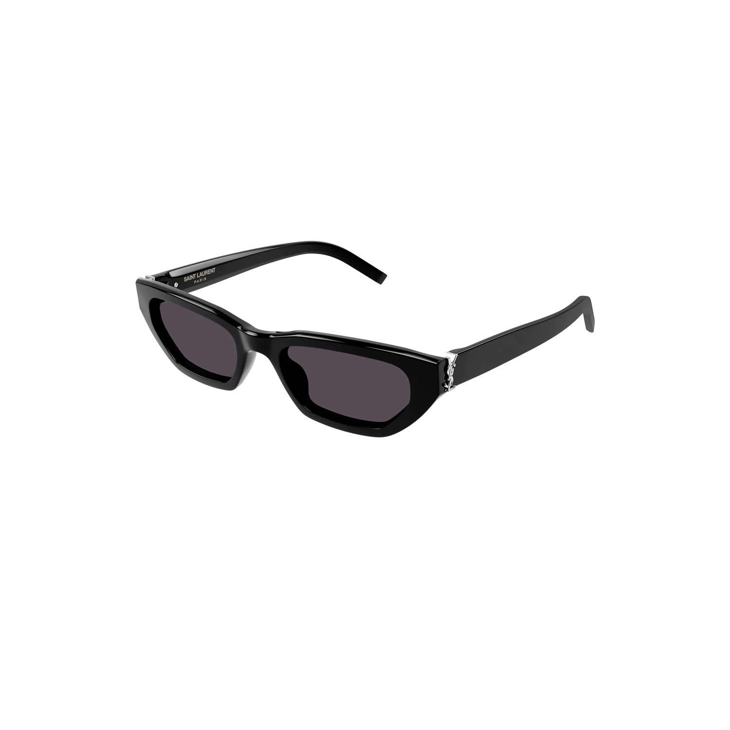 Saint Laurent SL M126 001 54 Kadın Çekik Siyah Kemik Güneş Gözlüğü