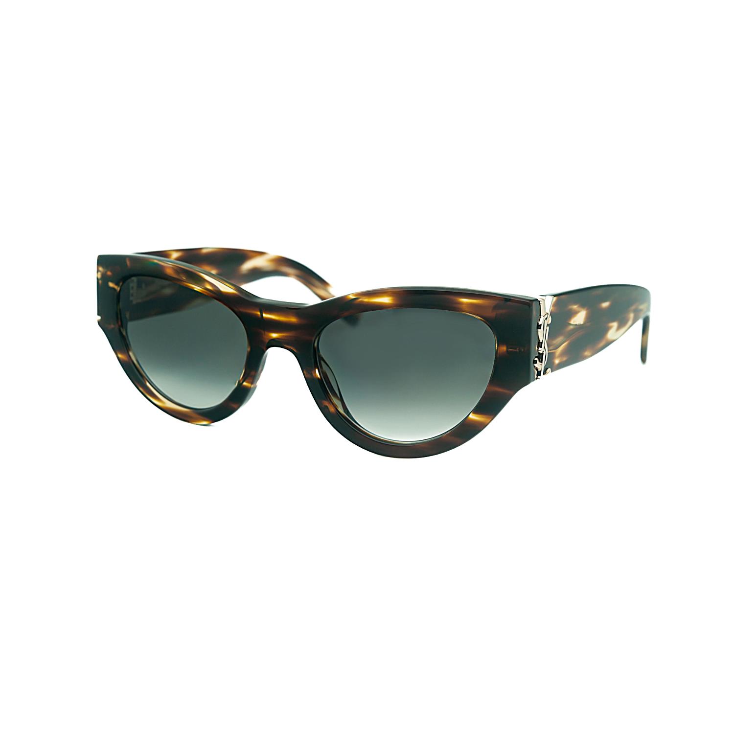 Saint Laurent SL M94 005 53 Kadın Cat Eye Kırçıllı Kahverengi Kemik Güneş Gözlüğü