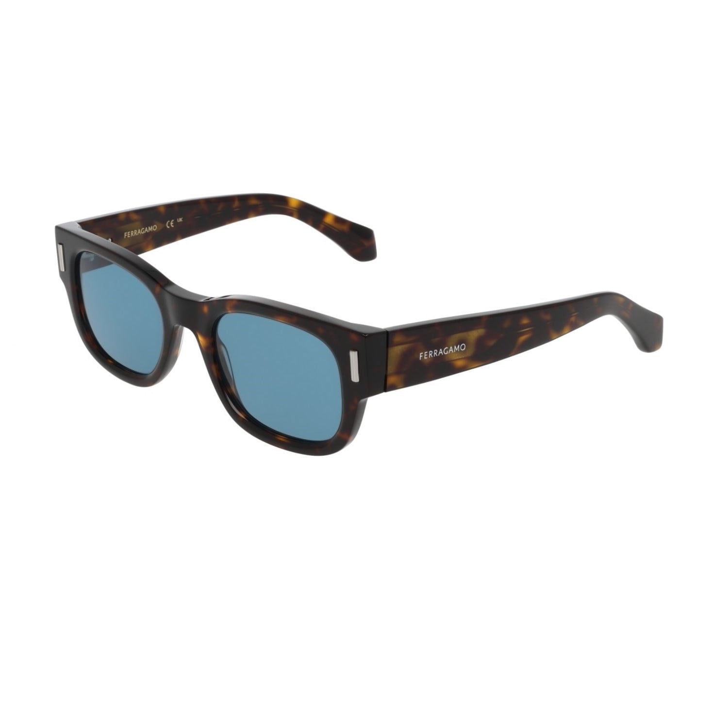 Salvatore Ferragamo SF 2064SE 242 51 Kadın Dikdörtgen Kırçıllı Kahverengi Kemik Güneş Gözlüğü