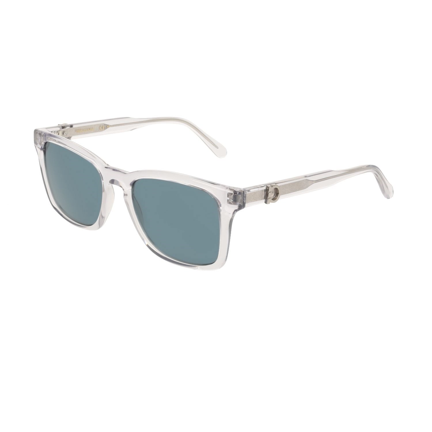 Salvatore Ferragamo SF 2086SE 020 55 Unisex Kare Şeffaf Gri Kemik Güneş Gözlüğü