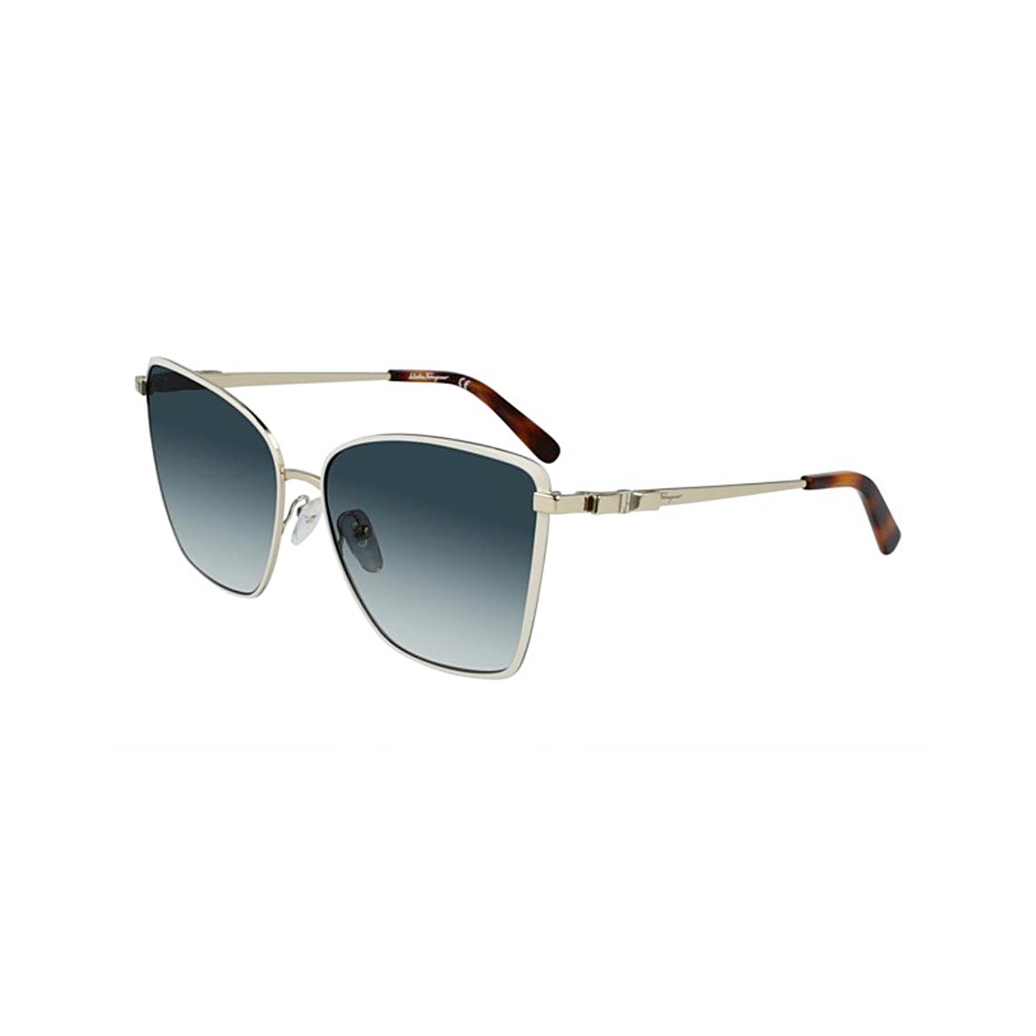 Salvatore Ferragamo SF279S 721 59 Kadın Metal Geometrik Güneş Gözlüğü
